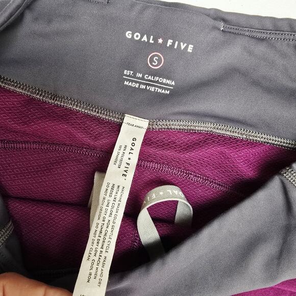 Goal Five Athletic Shorts S Womens Fast Free Purple Stretch Running Workout - Picture 6 of 11